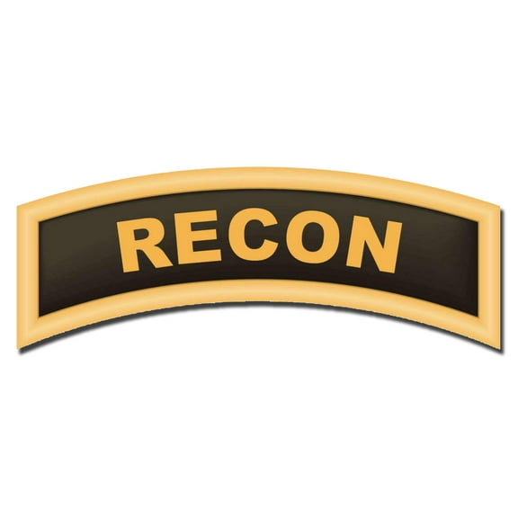 3.8 Inch U.S. Army Recon Tab Sticker Decal