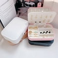 thumbnail image 3 of HEVIRGO Jewelry Storage Box Earring Necklace Holder Large Capacity Multiple Compartments Lightweight Portable Jewelry Organizer, 3 of 8
