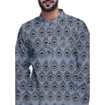 thumbnail image 4 of Atasi Printed Long Asymmetric Kurta Pajama Set For Men Party Wear Clothing, 4 of 4