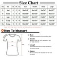 thumbnail image 3 of CFLVAEK Funny Ruched Shirts for Women Casual Red and White Round Neck Blouses Vintage Geometric Pattern Tunics Loose Fit Short Sleeve Shirts, 3 of 5