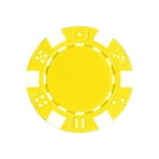 100 Striped Chip, 11.5gm, Yellow By Trademark Poker Ship from US by