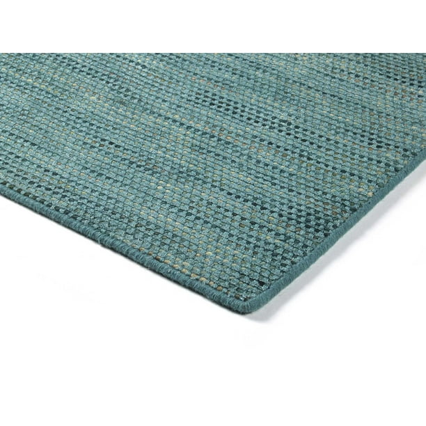 Berkley Charisma Area Rug ZN1 Zn1 Teal Teal Hand Crafted Tonal