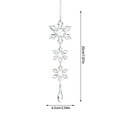 thumbnail image 3 of nTRIUQJ Elegant Acrylic Snowflake Rearview Hanging Ornament for Festive Car Interior Decoration and Seasonal Celebration White3, 3 of 4