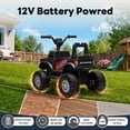 thumbnail image 5 of iYofe 12V Kids ATV Ride on, Ford F-150 Ride on Toys w/LED Lights, Battery Powered Riding Toy Car for Kids Toddlers 2-4, Black, 5 of 6