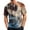 Blue, variant on Halloween Shirts for Men Short Sleeve Round Neck Pumpkin Bat Print Pullovers Causal Loose Funny T Shirts, S