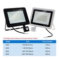 thumbnail image 6 of LED Floodlight PIR Motion Sensor White/Warm White IP66 Exterior Projector Spotlight Outdoor Lighting Floor Lamp ,Durability, 6 of 7