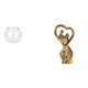 thumbnail image 1 of Adorno transparente para pecera pequeña, cuenco para acuario, jarrón, mesa, oficina, decoración del hogar con figura de pareja, estatua, regalo de rec, 1 of 8