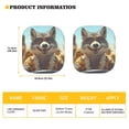 thumbnail image 5 of Bulopur Funny Raccoon Car Windshield Sun Shade Block UV Rays Sun Protector for Car Windshield Easy to Store Auto Front Window Sunshade Covers 2 Pack Exterior Decoration for Most Cars, 5 of 6