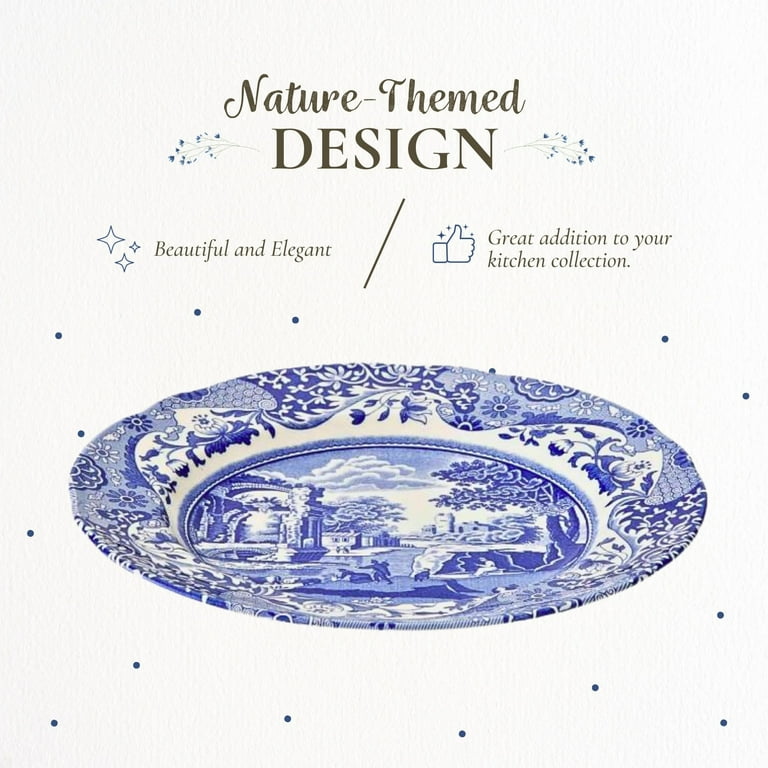 【8枚セット】美品！Spode Blue Italian 青白い風景画 大皿 Amazon.com: Spode Blue Italian Pasta Bowl, Set of 4-9 Inch Shallow