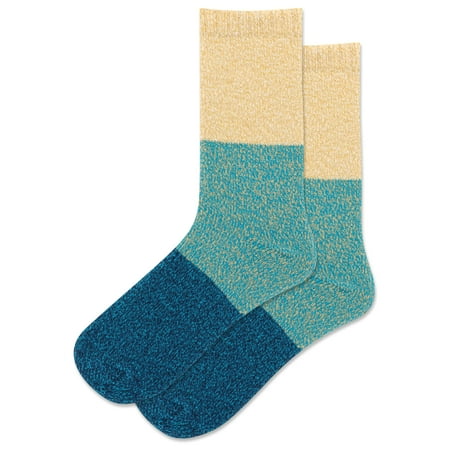 

Hot Sox Women s Color Block Boot Crew Sock 1 Pair Pack Color Block(Blue) Women s Shoe Size: 4-10