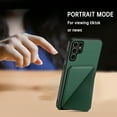 thumbnail image 5 of Case Compatible with Samsung S23 Ultra, Wallet Case Credit Card Holder ID Slot Hidden Pocket Vertical and horizontal Kickstand Back Magnetic Shockproof Cover for Samsung Galaxy S23 Ultra, Green, 5 of 8