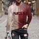 thumbnail image 1 of Blusas y camisas de manga larga con cuello redondo para hombre, moda informal, estampado, deportivas, de manga larga, cuello redondo, blusas, camisas para hombre, blusa de poliéster, 1 of 5