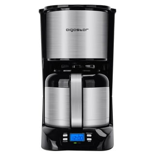 SOWTECH RNAB08HPWCC98 kognita 12 cup coffee maker, programmable small  coffee maker with glass carafe and filter, dirp coffee maker coffee pot  machi