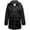 Black, variant on Steve Madden Girls Puffer Jacket Insulated Quilted Long Length Winter Parka Long Puffer Jacket