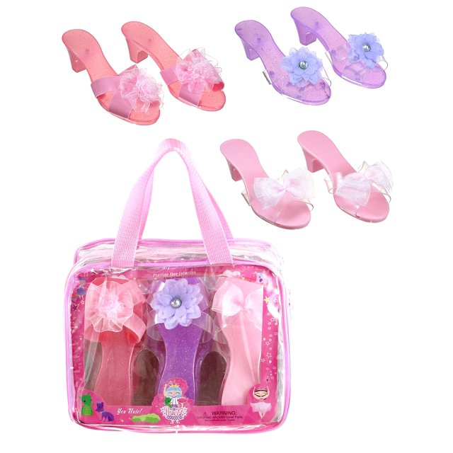 Set de zapatos de vestir Princess Expressions para niños con bolsa de transporte