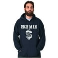 thumbnail image 3 of Cool Rich Man Dollar Sign Money Hoodie Hooded Sweatshirt Men Brisco Brands S, 3 of 6