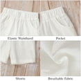 thumbnail image 5 of CARETOO Toddler Boy Shorts Sets Summer Clothes Button Down Shirt & Short  Baby Boy Beach Casual Outfits 2T 3T 4T 5T, 5 of 9