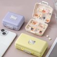 thumbnail image 3 of Tnobhg Pill Box Portable Travel Pill Organizer Compact Pill Holder Box with 7 Compartments for Home Outdoor, 3 of 8