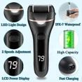 thumbnail image 4 of Electric Rechargeable Foot Grinder,Electric Callus Remover Digital Display Callus Remover Feet Pedicure Tools Set Remove Dead Skin (Black), 4 of 10