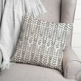 thumbnail image 3 of Creative Products Herringbone Print Gray 20 x 20 Indoor / Outdoor Pillow, 3 of 9