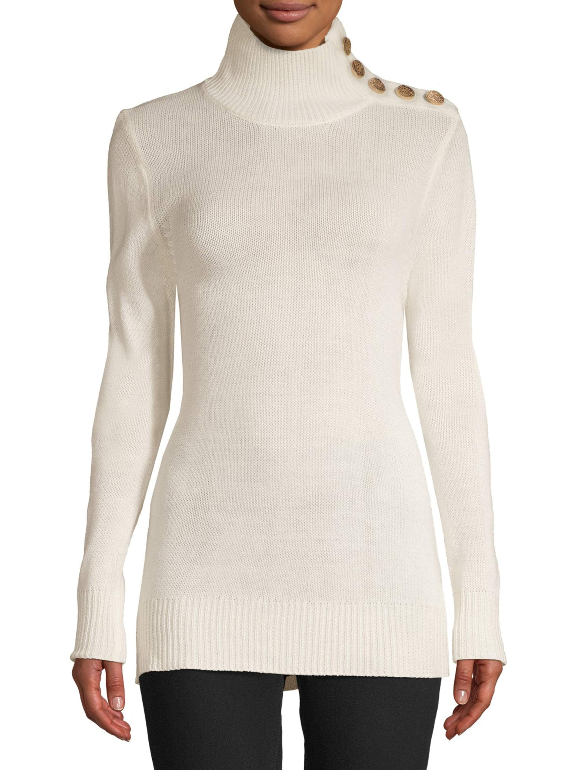women mock sweater