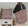 thumbnail image 2 of Soimoi Ikat Print, Velvet Fabric, Decor Sewing Fabric by The Yard 54 Inch Wide,Decorative Fabric for Upholstery and Home Accents, Orange, 2 of 6