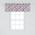 thumbnail image 2 of Ambesonne Hippie Window Valance, Feathers with Geometric Form, 54" X 18", Pale Pink Plum, 2 of 3