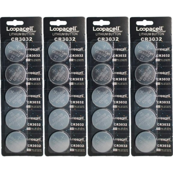 Loopacell CR3032 CR 3032 Lithium 3V 20 Batteries