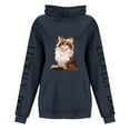 thumbnail image 4 of WEAIXIMIUNG Graphic Sweatshirts for Women Ms Popular Logo To The Letters Sleeve Hooded, 4 of 5