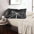 thumbnail image 6 of Naloa Futuristic Moonlit Cityscape Pillowcase, Throw Pillowcase, Wrinkle-Free, Stain-Resistant with Hidden Zipper for Bedroom Sofa-14"x20", 6 of 6