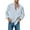 1 Light Blue, variant on Shirts for Men Adult Grandad Collar Cotton Shirts Long Sleeve Loose Fit Shirt Striped Shirt with Chest Pocket Button up Designer Beach Tops Smart Casual Lounge Wear Large