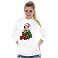 thumbnail image 3 of Cute Betty Boop Christmas Present Women's Long Sleeve T Shirt Brisco Brands L, 3 of 6