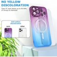thumbnail image 2 of Compatible with iPhone 13 Pro Max Case Magnetic [Compatible with Magsafe] Shockproof Anti-Scratch with Camera Lens Protector Protective Case for iPhone 13 Pro Max (6.7"), Purple Blue, 2 of 11