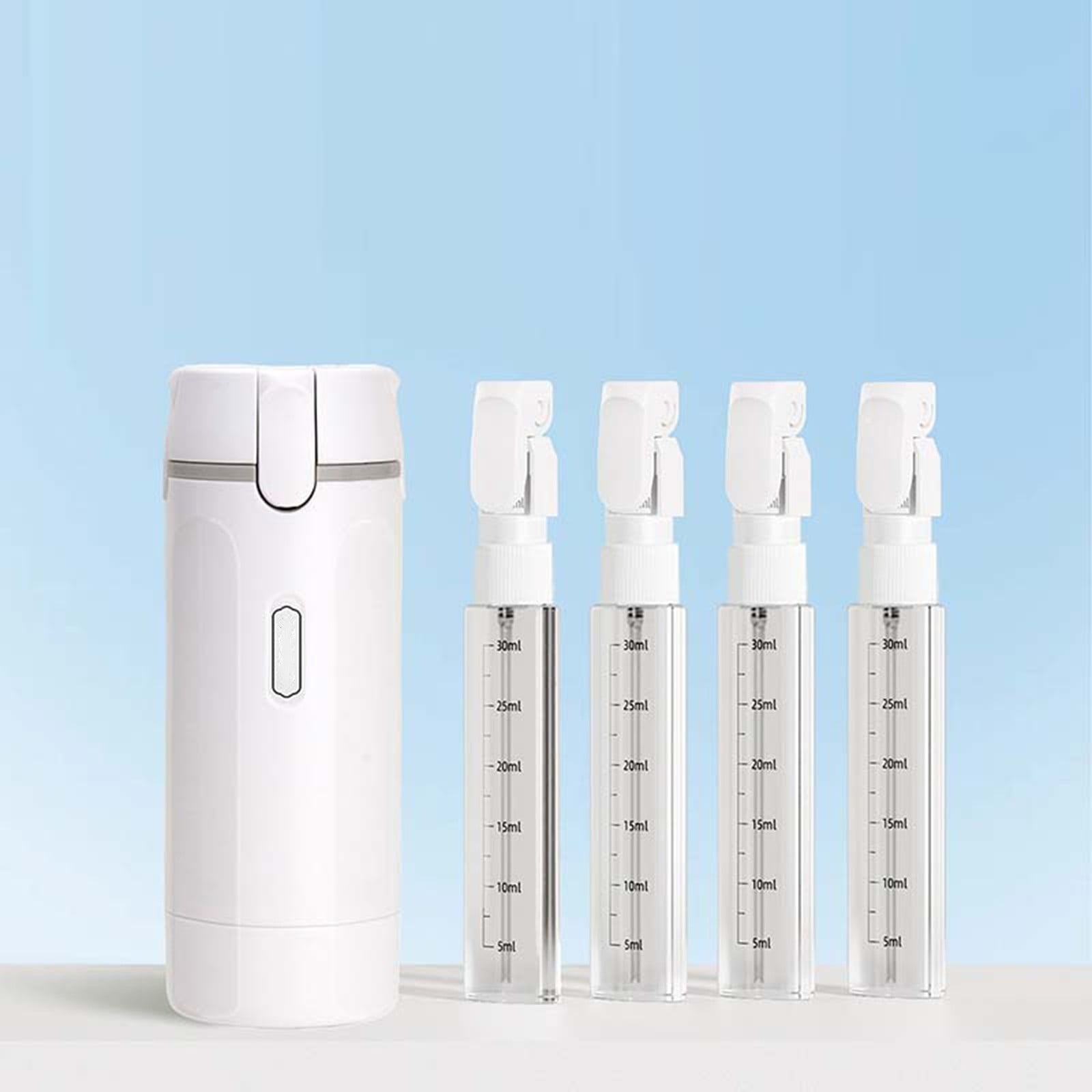 Gytml 4-In-1 Travel Toiletry Dispenser Kit, 30Ml Leak-Proof Refillable Bottles With Storage Case & Labels, Portable Shampoo Lotion Containers For Flights, Gym & Travel(White-A)