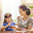 thumbnail image 5 of 250 Anniversary 4Th Of July American Flag Red, White Blue Independence Day Fabric Headband, Creative Knotting Headband, Five Pointed Star Stripe Star Headband, 5 of 5