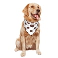thumbnail image 4 of Dog Bandanas, Heart Shape Chocolate Print Adjustable Dog Scarf Triangle Bib Handkerchief Accessories for Small Medium Large Dogs, Cats, Pets, 4 of 6