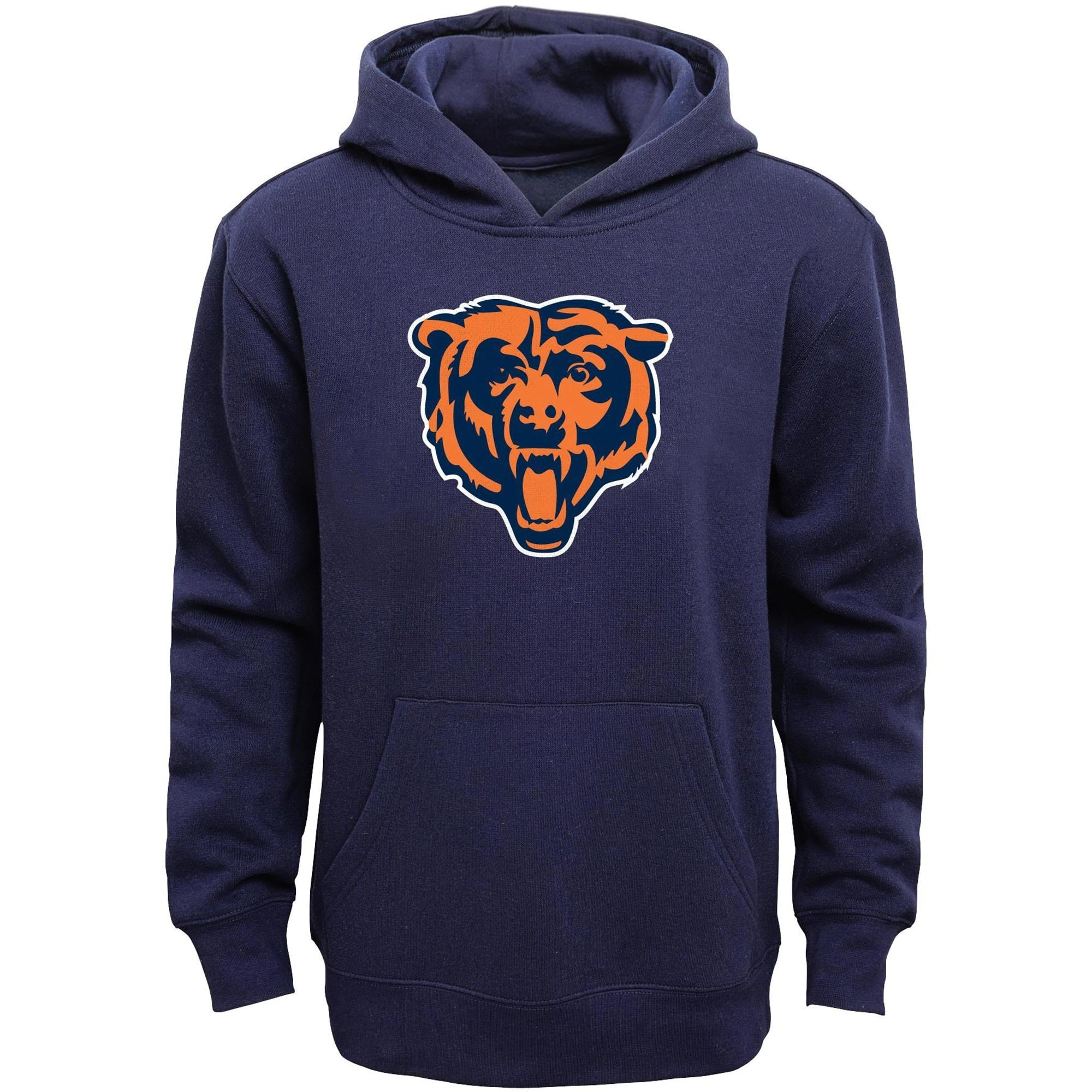 Chicago Bears Youth Primary Logo Team Color Fleece Pullover Hoodie - Navy Blue - Walmart.com