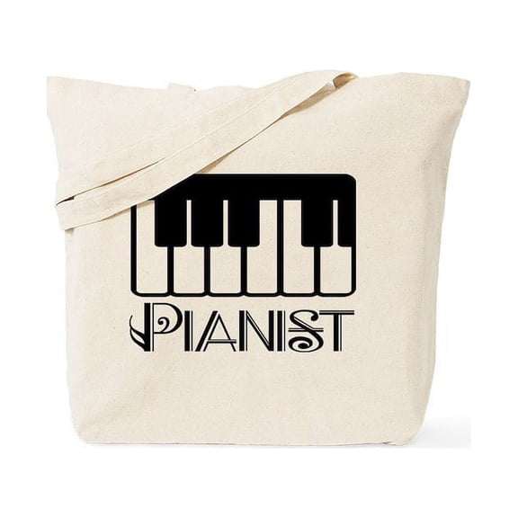 CafePress - Pianist Tote Bag - Unisex Canvas Tote Bag, Beige, 1-Piece
