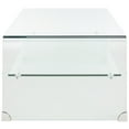 thumbnail image 5 of SAFAVIEH Brioni Tempered Glass Coffee Table, Clear Glass (47.2 in. W x 23.6 in. D x 16.5 in. H), 5 of 10