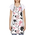 thumbnail image 2 of Fuzoiu Lilies Flowers Print Waterproof Apron, Kitchen Apron for Women Men Chef, Apron for Christmas Dinner Party Cooking Baking Crafting House Cleaning Kitchen, 2 of 7