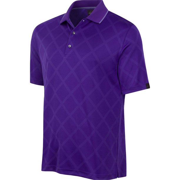 Polo de Rugby Greg Norman hombre diseño diamante morado pequeño