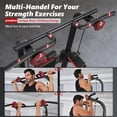 thumbnail image 3 of LNOW Multifunction Power Tower with Rock Climbing Grip and Incline Bench Adjustable Dip Station Pull up Bar for Home Gym Strength Training Workout 480lbs, 3 of 13