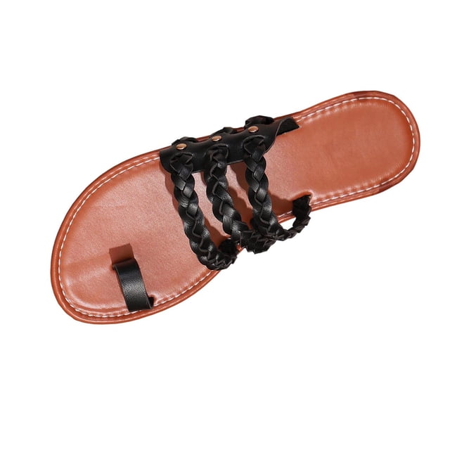 Slingback Mules For Women with Metal Buckle, Flat Beach Slippers, Soft Casual Slide Sandals for Spring and Summer, All-Day Cushioned Support
