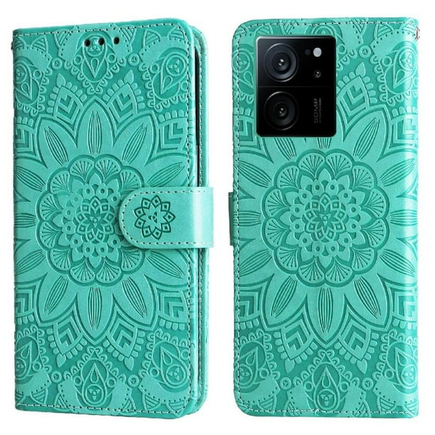 Funda tipo cartera GANGXUN para Xiaomi 13T Pro , diseño girasol, cuero PU, soporte, cierre magnético, tarjetero