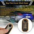 thumbnail image 2 of Funda de Llave de Coche de Silicona TPU de Tonos Negro y Dorado para Fiat 500 Cabrio/Nuova para Fiat 500C/500L/500X/600 - Funda de Control Remoto de 3 Botones, 2 of 6