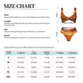 thumbnail image 2 of Kdxio Sunset Golden Sunflower Field Print Women's 2 Piece High Waisted Wrap Spaghetti Strap Summer Swimsuit Bikini Set-Large, 2 of 5