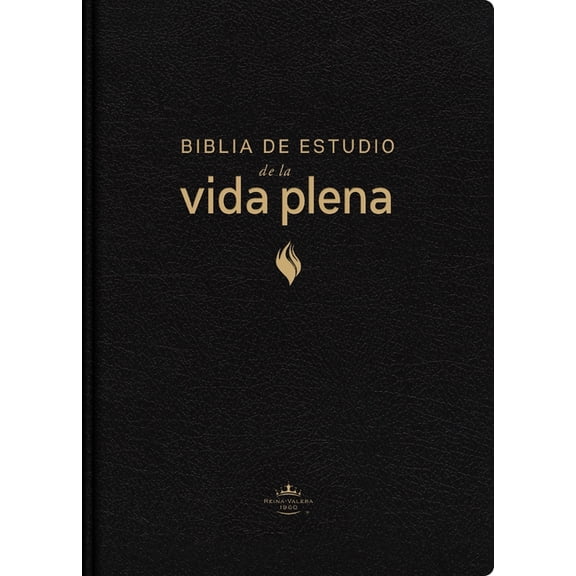 Rvr60, Biblia de Estudio de la Vida Plena, EdiciÃ³n ClÃ¡sica, Piel Fabricada, Negro, Palabras de JesÃºs En Rojo, Comfort Pr, (Hardcover)