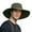 Army Green, variant on Sun Hats for Men, Wide Brim Sun Block Windproof Adjustable Rope Cap, UPF 50+ UV Protection Waterproof Hat, Two Wearing Styles for Fishing Hiking Safari Outdoor, Army Green