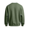 thumbnail image 5 of Men's Sweatshirt Solid Color Casual Loose Round Neck Sweatshirt Fall Winter, 5 of 8
