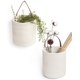 thumbnail image 1 of Paquete de 2 cestas colgantes de yute, 7,87 x 7 pulgadas, cesta de cuerda colgante de helecho tejido pequeño, cesta de flores, plantas, cesta de pared, juego de decoración bohemio Adepaton LRWJ681-3, 1 of 7